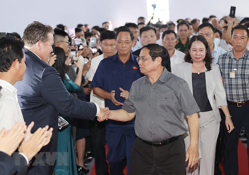 Hình ảnh Thủ tướng dự Lễ khởi công Khu công nghiệp Sơn Mỹ 1