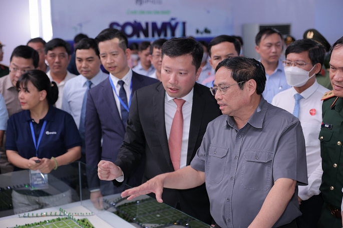 Thủ tướng Phạm Minh Chính dự Lễ khởi công Khu công nghiệp Sơn Mỹ 1